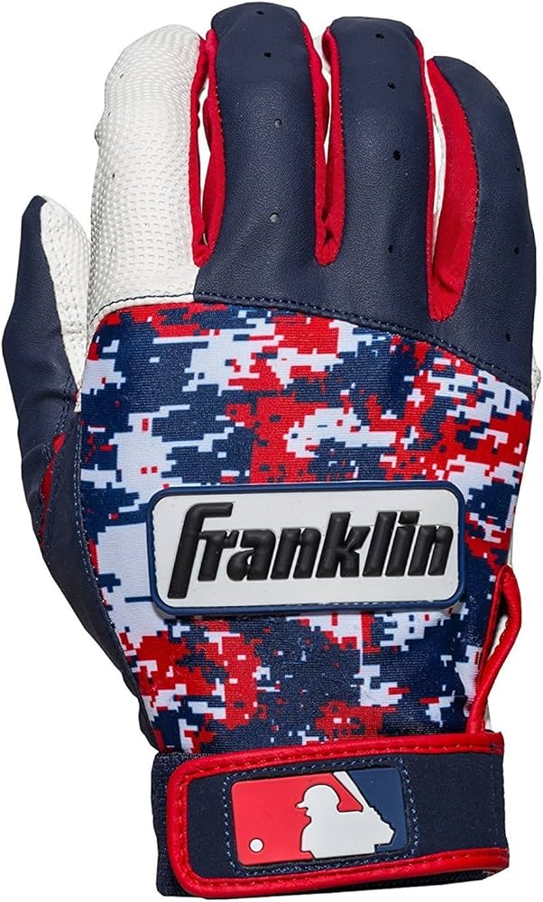 Franklin フランクリン バッティンググローブ DIGITEK 白 ネイビー 赤 サイズS [並行輸入品]